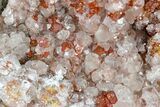 Vanadinite and Calcite Crystal Association - San Carlos Mine #183737-2